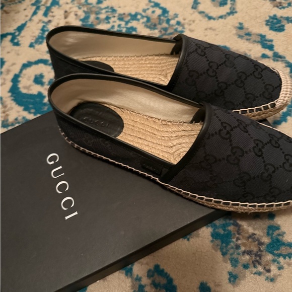 Authentic Gucci Black Espadrilles (391/2 ) - Picture 3 of 5